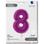 Foil Balloon JUMBO NUMBER 8 PURPLE 102 cm Grabo
