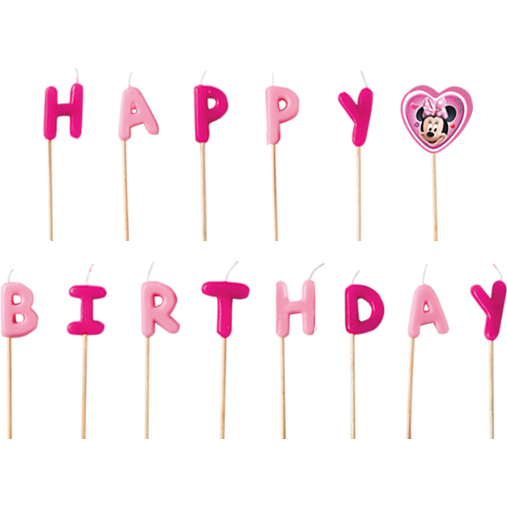 Set Lumanari Happy Birthday Disney Minnie Mouse