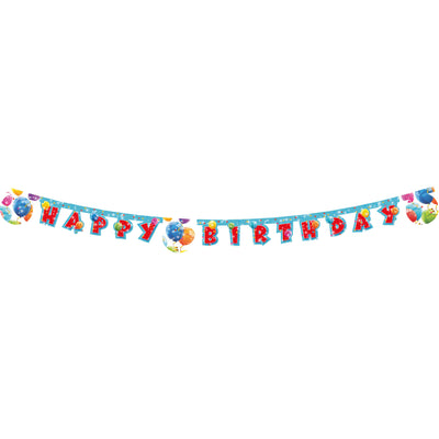 Banner Petrecere Happy Birthday Baloane Colorate