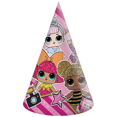 Set 6 Coifuri petrecere LOL Surprise Glitter MGA