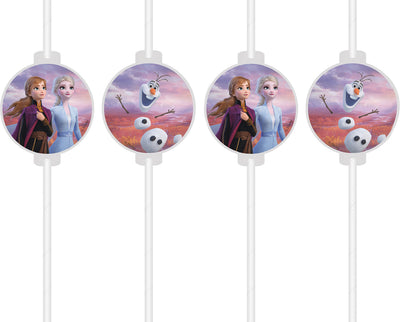 Set 4 Paie de Bautura cu medalion Disney Frozen 2