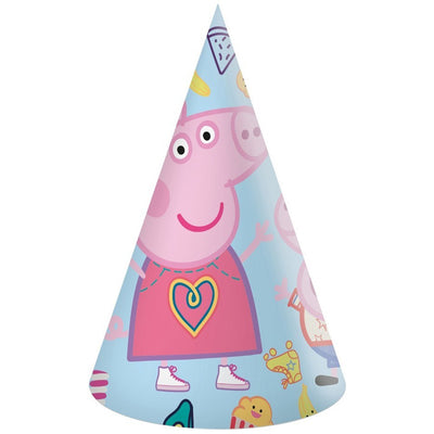 Set of 6 Peppa Pig Messy Play Party Hats