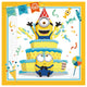 Set of 20 Paper Napkins 33x33cm Minions The Rise of Gru