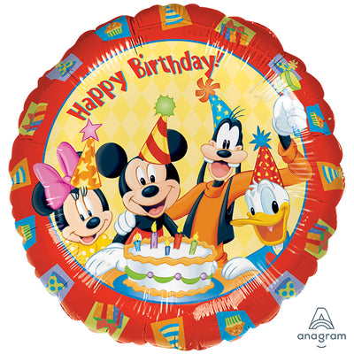Balon Folie Mickey & Friends Happy Birthday 43cm ANAGRAM 922301