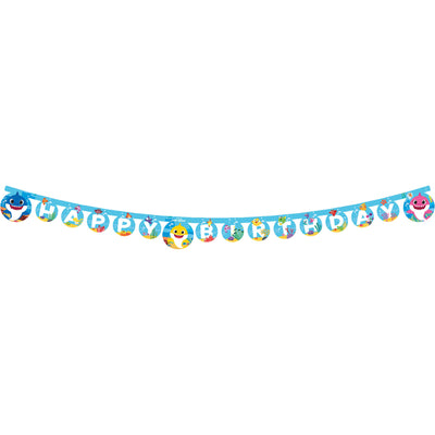 Banner Petrecere Happy Birthday Baby Shark