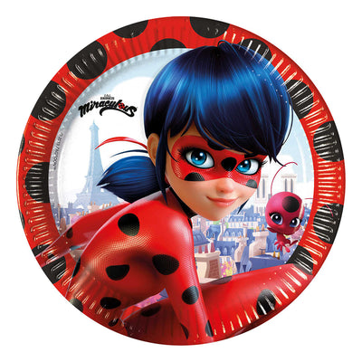 Set of 8 Miraculous Party Plates 23cm