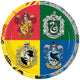 Set 8 Farfurii Petrecere 23cm Harry Potter Hogwarts