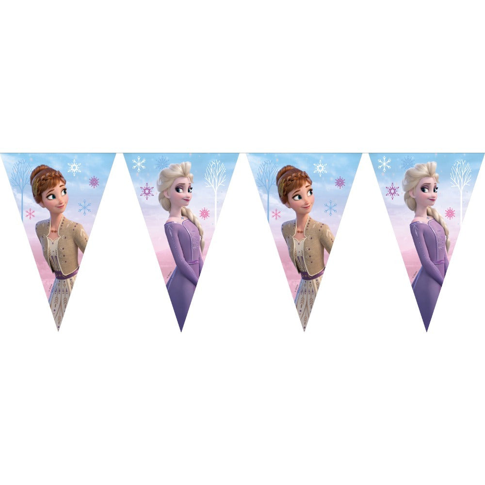Banner Party Flag Bunting Disney Frozen 2 Wind Spirit