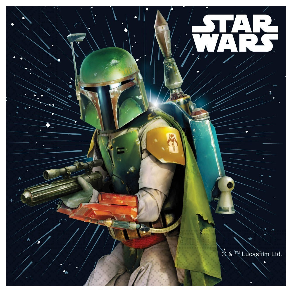 Set of 20 Paper Napkins 33x33cm Star Wars Galaxy