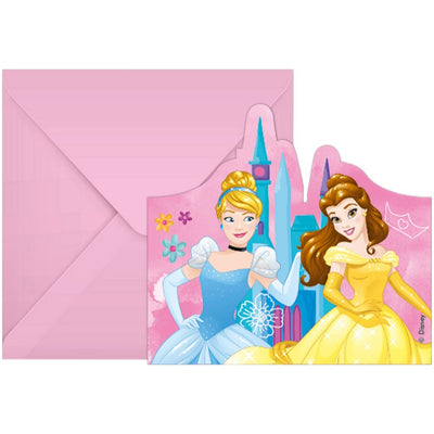 Set 6 Invitatii cu Plic Printese Disney