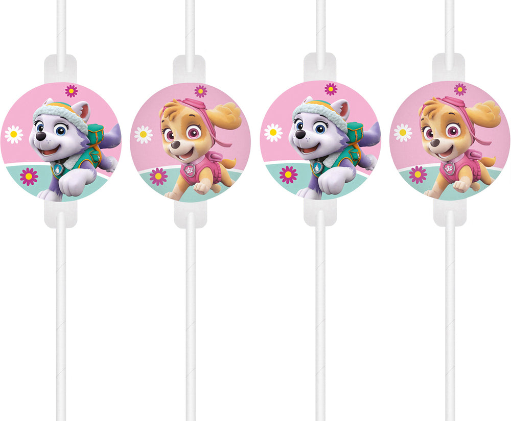 Set 4 Paie de Bautura cu medalion Patrula Catelusilor Skye si Everest