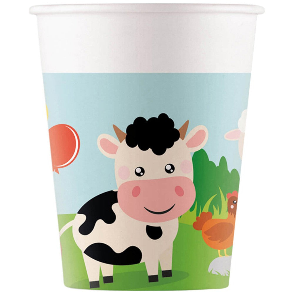 Farm Party 200ml Glasses Set of 8
