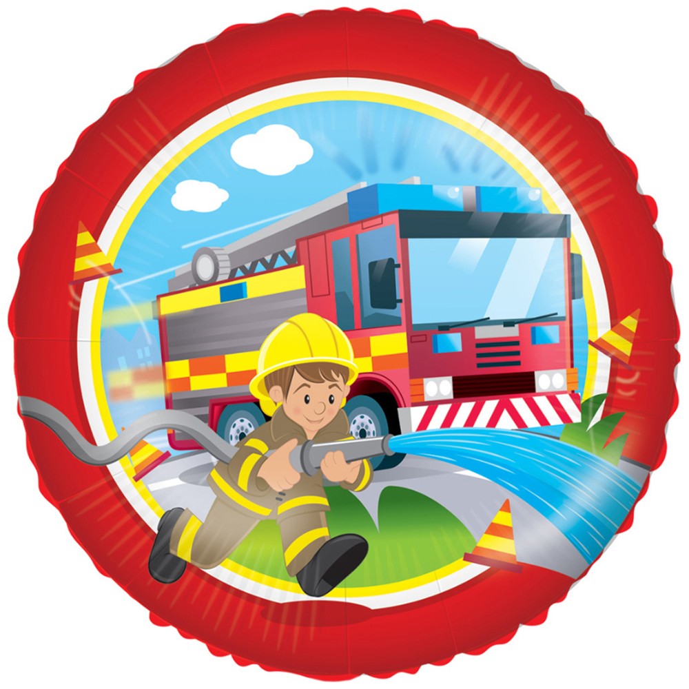 Foil Balloon 46cm Firefighters