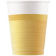 Set 8 Gold Party Cups 200ml