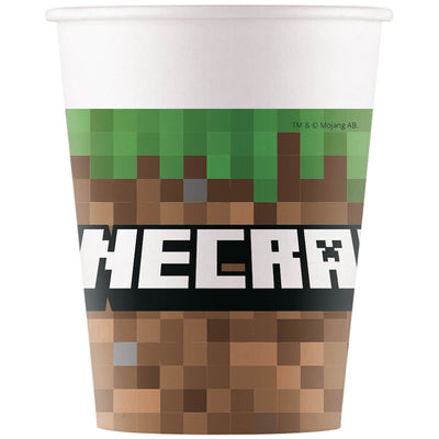 Set 8 Pahare Petrecere 200ml Minecraft
