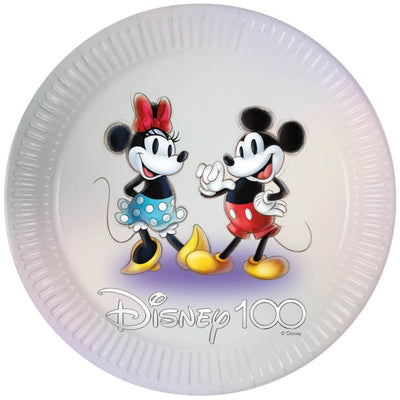 Set 8 Farfurii Petrecere 23cm Disney 100