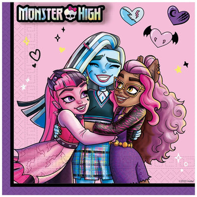 Set 20 Servetele Hartie 33x33cm Monster High