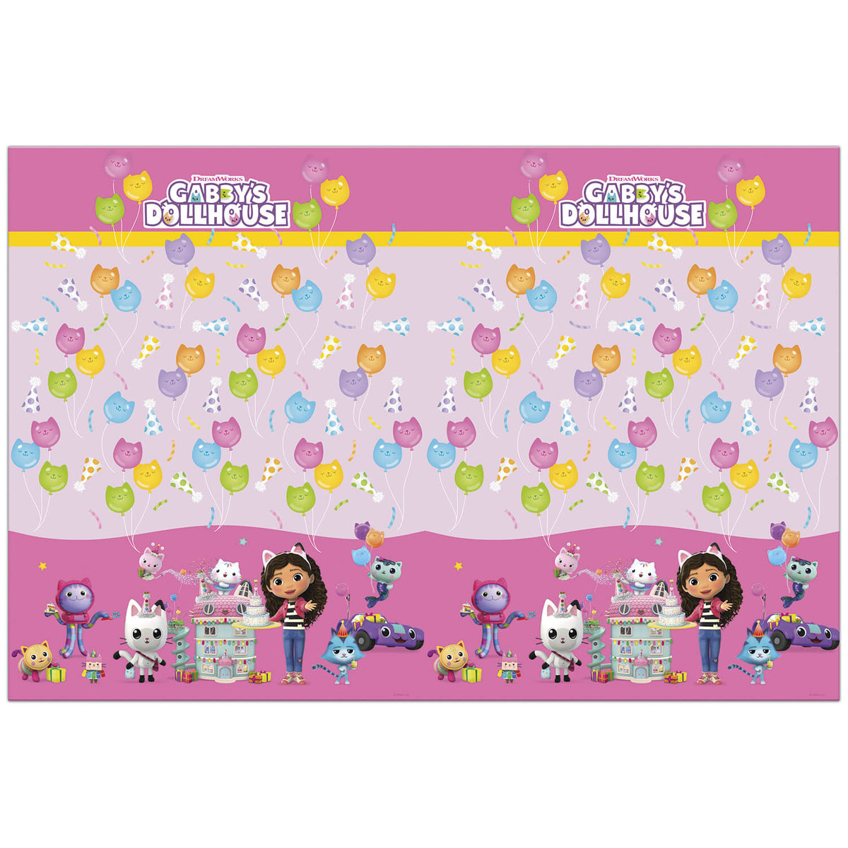 Gabby's Dollhouse Party Tablecloth 120x180cm