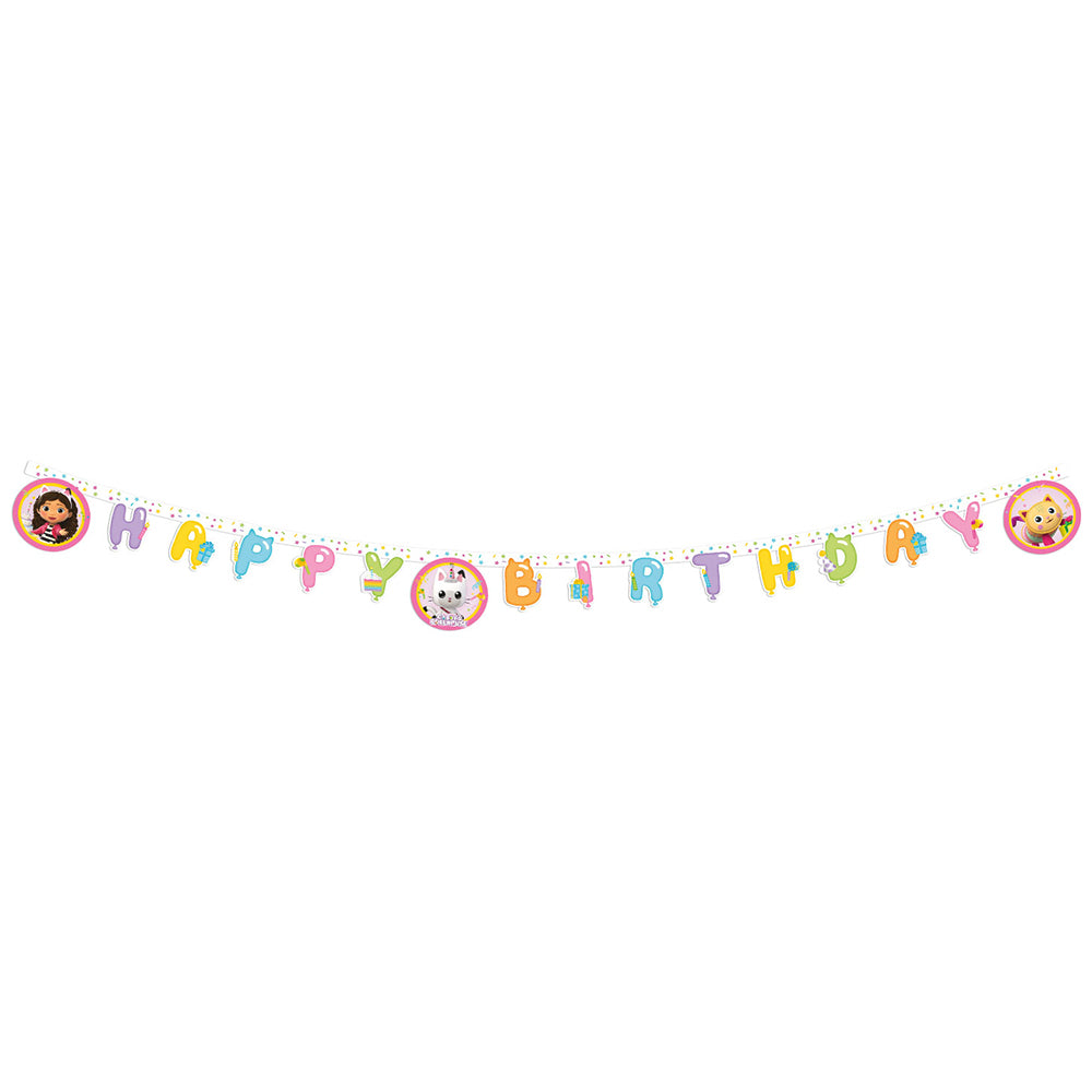 Banner Party Happy Birthday Gabby's Dollhouse