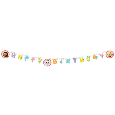 Banner Petrecere Happy Birthday Gabby's Dollhouse