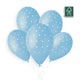 Latex Balloons 33cm Macaron Baby Blue PRINT Chic Polka Dots G120.72