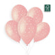 Latex Balloons 33cm Baby Pink PRINT Chic Polka Dots G120.73