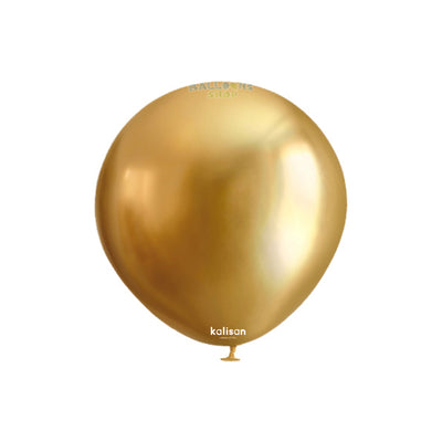 Baloane latex 13cm Mirror Gold Kalisan 5001