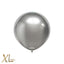 SET 500 Latex Balloons 13cm Mirror Silver XL 5002