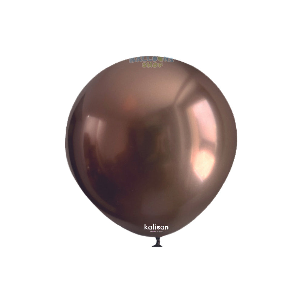 13cm Mirror Chocolate Latex Balloons Kalisan 5014