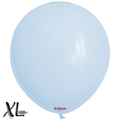SET 500 Latex Balloons 30cm Macaron Pale Baby Blue XL 3007