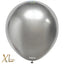 SET 250 Baloane latex 30cm Mirror Silver XL 5002