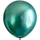 Baloane latex 30cm Mirror Verde Kalisan 5006
