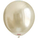 Baloane latex 30cm Mirror White Gold Kalisan 5011