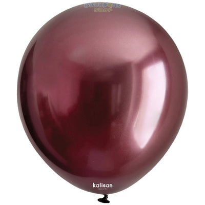Baloane latex 30cm Mirror Burgundy Kalisan 5016