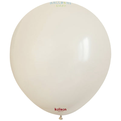 Baloane latex 30cm White Retro Kalisan 8018