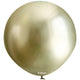 Balon Jumbo Latex 45cm Green Gold Mirror 5012 Kalisan