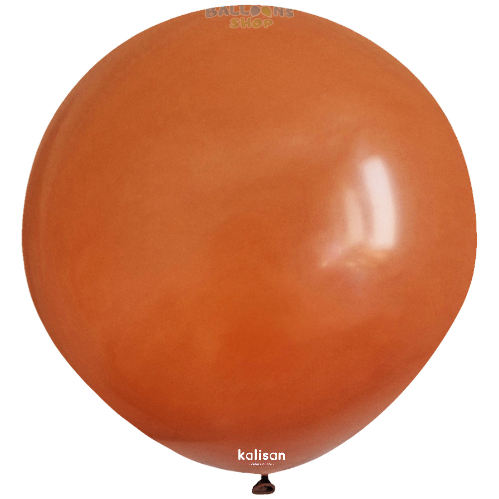 Jumbo Latex Balloon 45cm Rust Orange Retro 8001