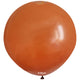 Jumbo Latex Balloon 45cm Rust Orange Retro 8001