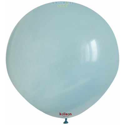 Jumbo Latex Balloon 45cm Blue Glass Retro 8004