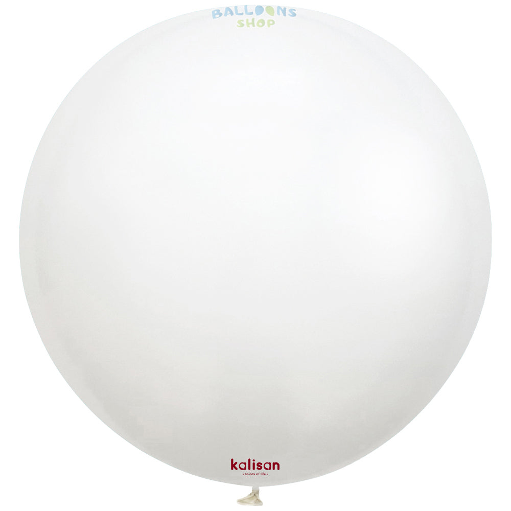 Jumbo Latex Balloon 60cm White Standard 2312