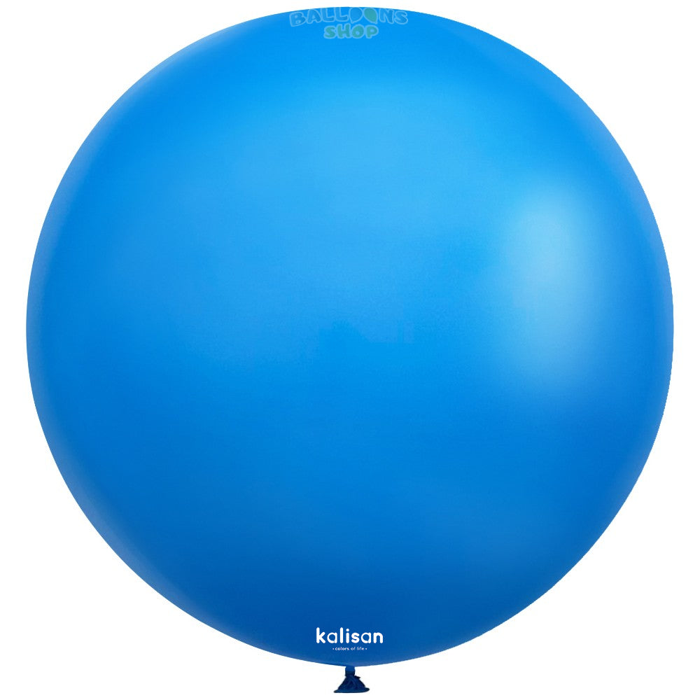 Jumbo Latex Balloon 60cm Standard Blue 2314