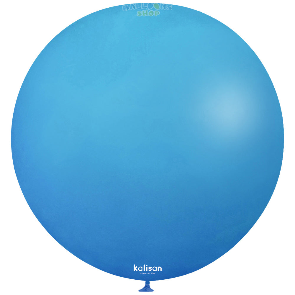 Jumbo Latex Balloon 60cm Caribbean Blue Standard 2347