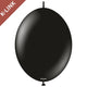 Latex Balloons 30cm K-Link Black Standard 2332 31223322
