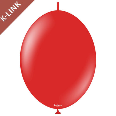 Baloane Latex 30cm K-Link Rosu Standard 2313 31223132