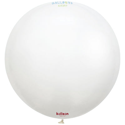 Balon Jumbo Latex 90cm Alb Standard 2312