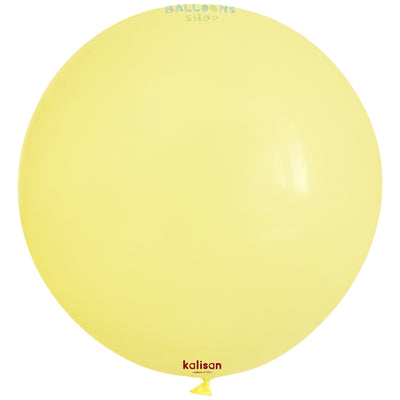 Jumbo Latex Balloon 90cm Yellow Macaron 3005