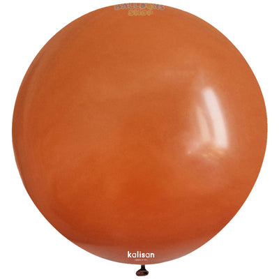 Jumbo Latex Balloon 90cm Rust Orange Retro 8001