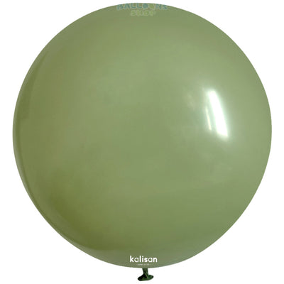 Jumbo Latex Balloon 90cm Eucalyptus Retro 8008