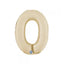 Balon Folie Cifra 0 Satin Cream 36cm