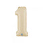 Balon Folie Cifra 1 Satin Cream 36cm